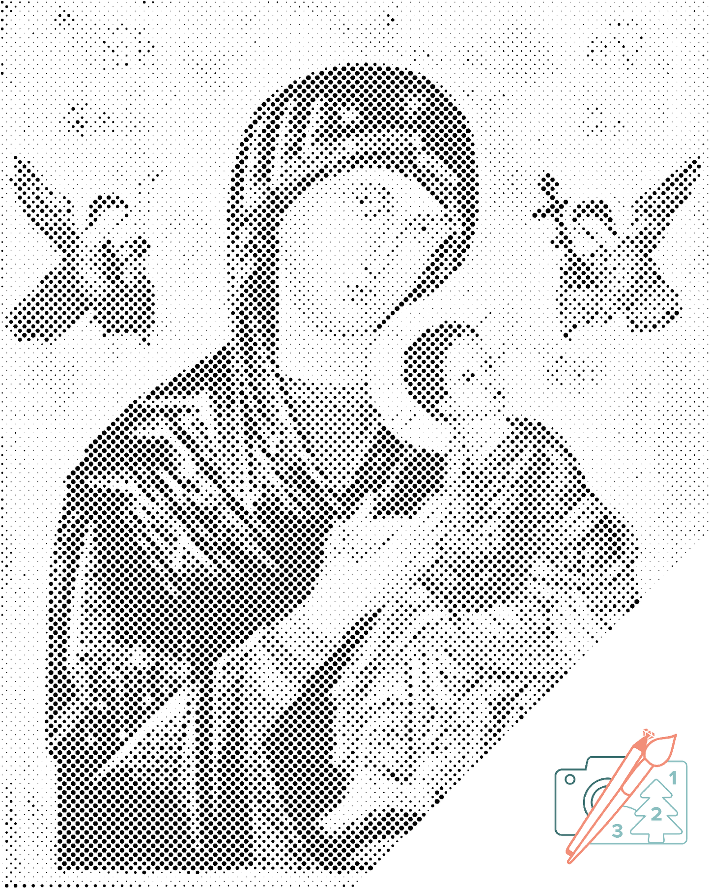 Mal-med-prikker -  Madonna 2