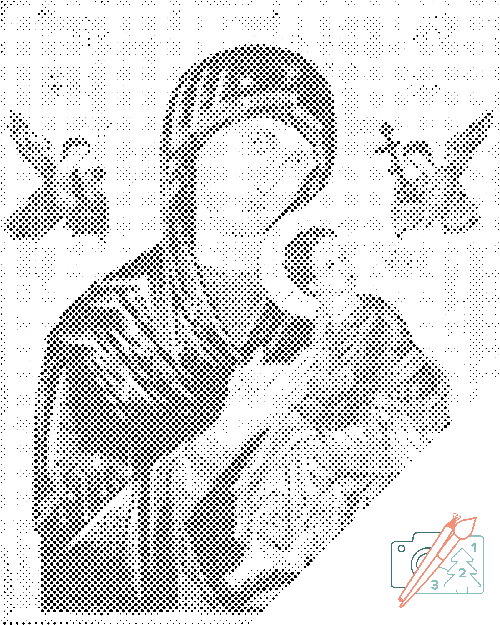 Mal-med-prikker -  Madonna 2