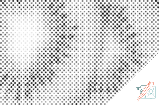 Mal-med-prikker -  Kiwi-baggrund