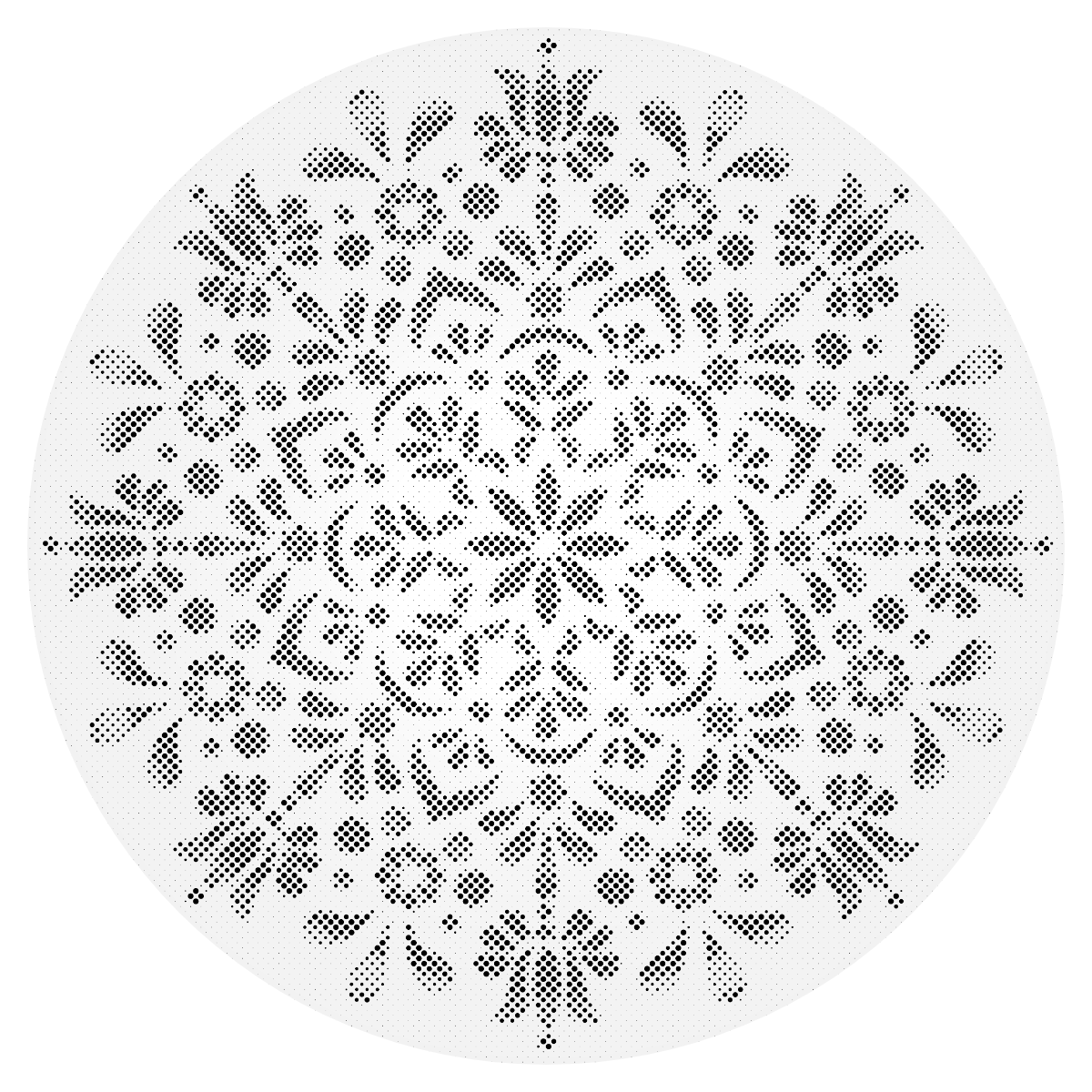 Mal-med-prikker -  Mandala17