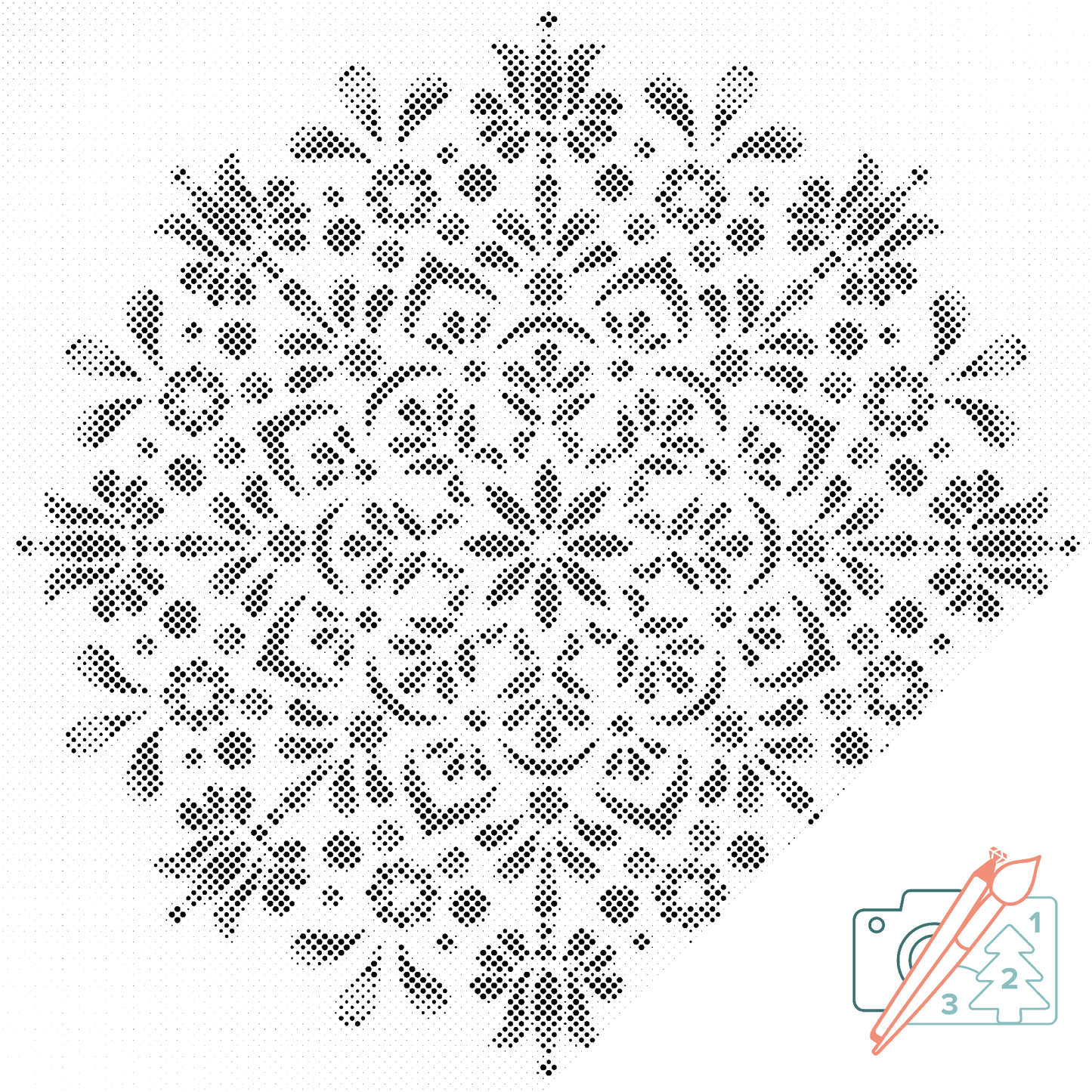 Mal-med-prikker -  Mandala17