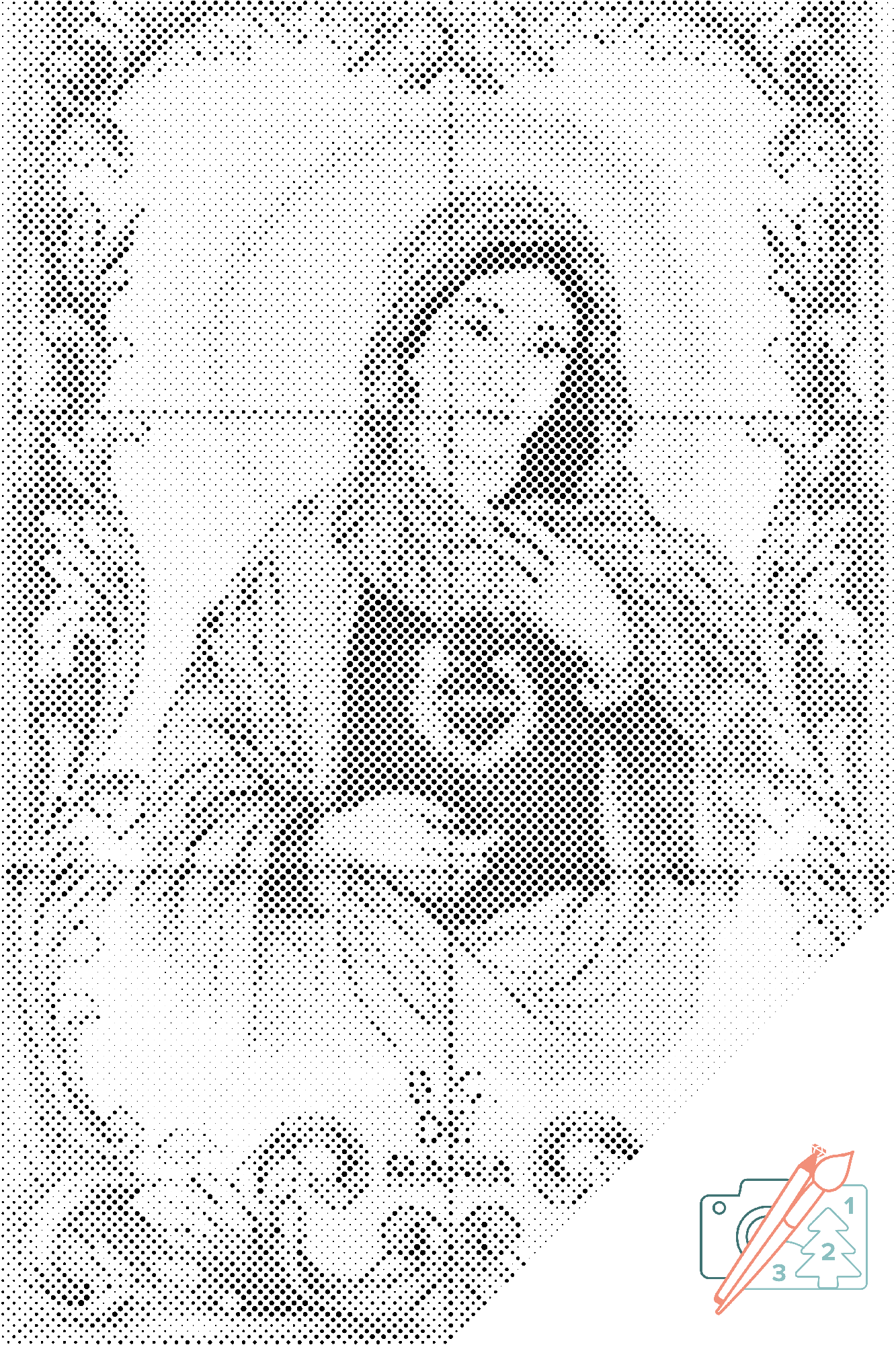 Mal-med-prikker -  Madonna