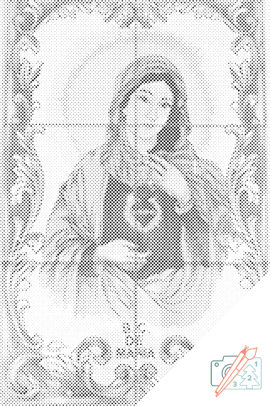 Mal-med-prikker -  Madonna