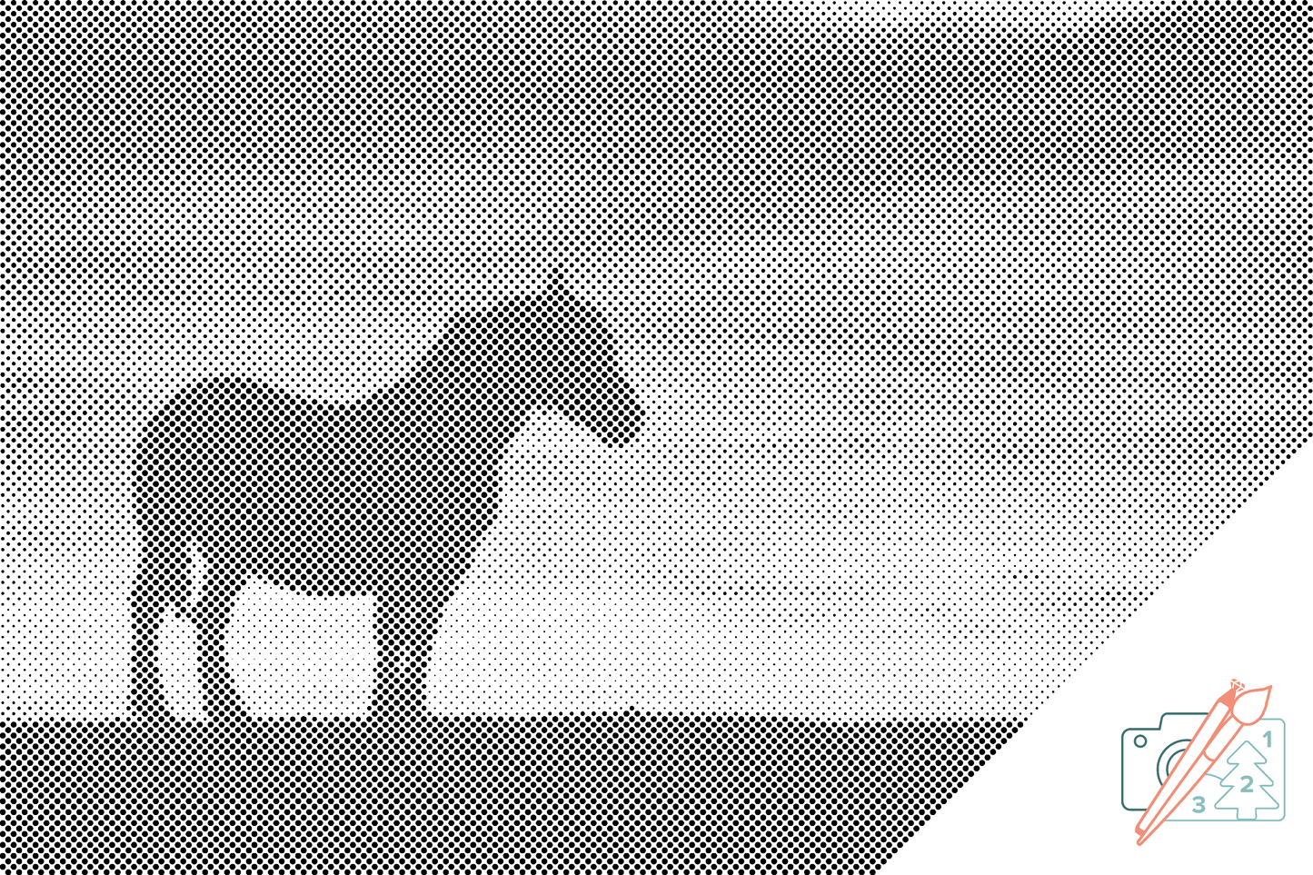 Mal-med-prikker -  War Horse