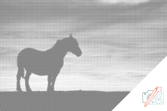 Mal-med-prikker -  War Horse