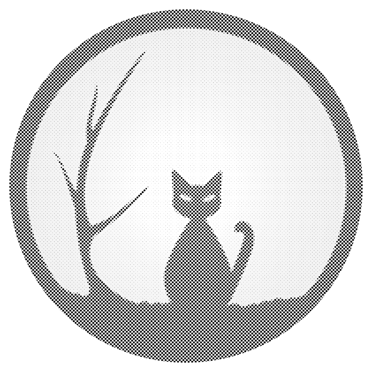 Mal-med-prikker -  Sort Kat 2
