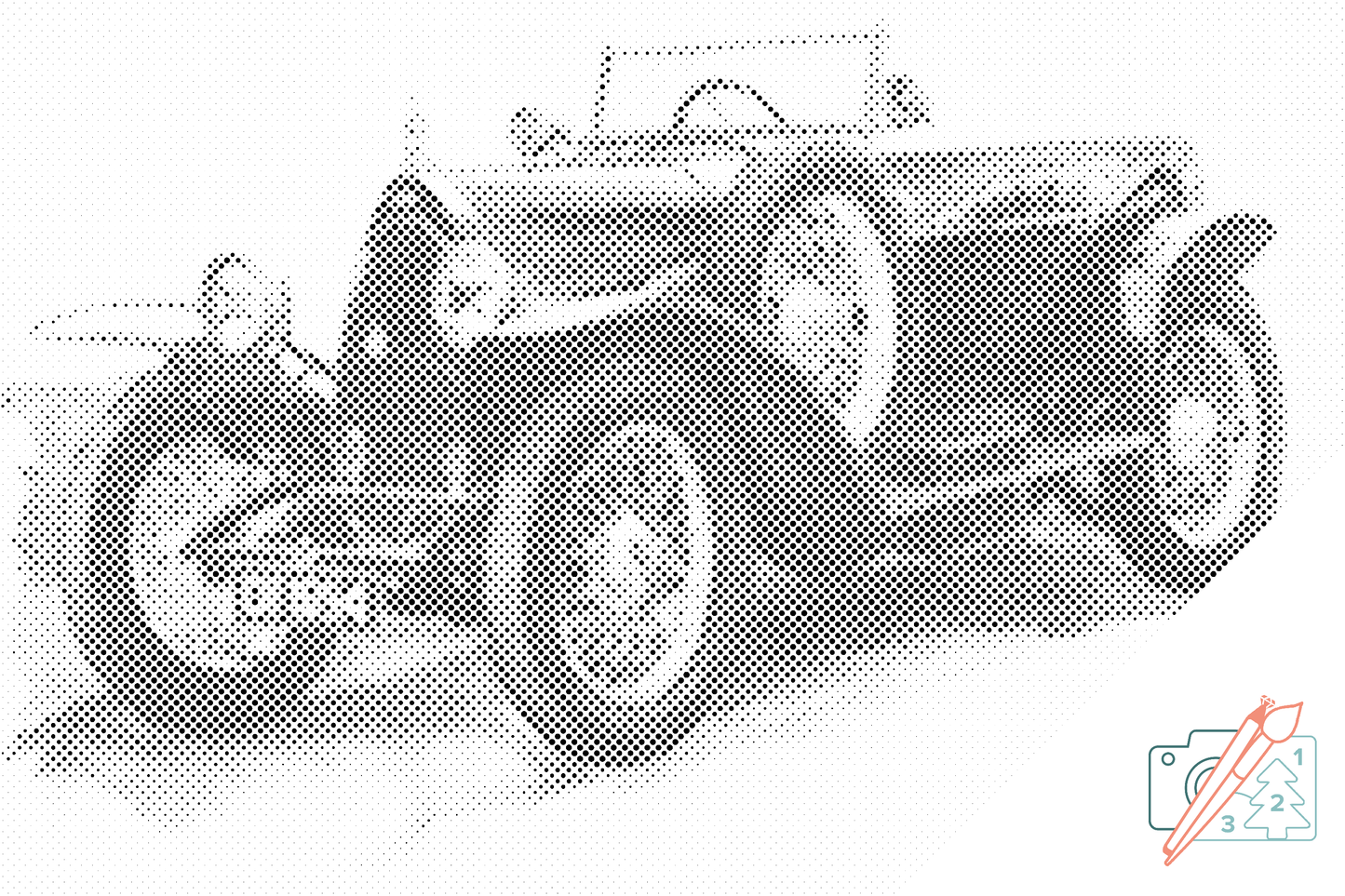 Mal-med-prikker -  Bugatti