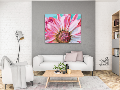 Paint by Numbers - Blid lyserød blomst