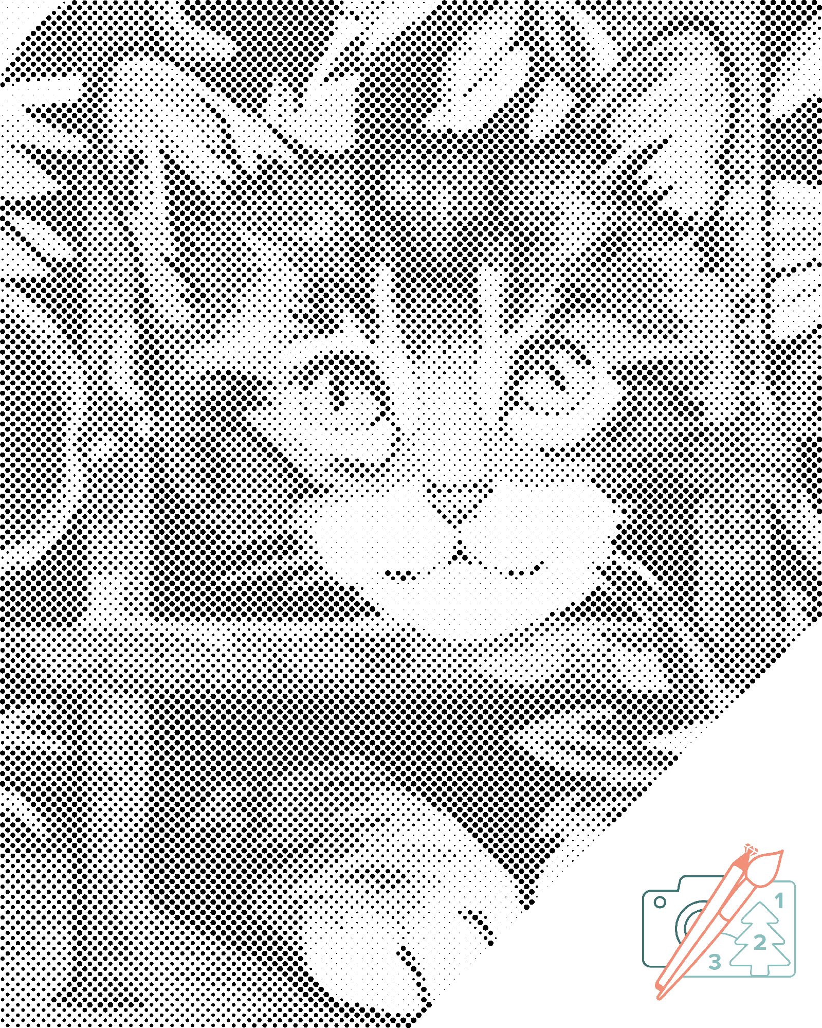 Mal-med-prikker -  Kitty