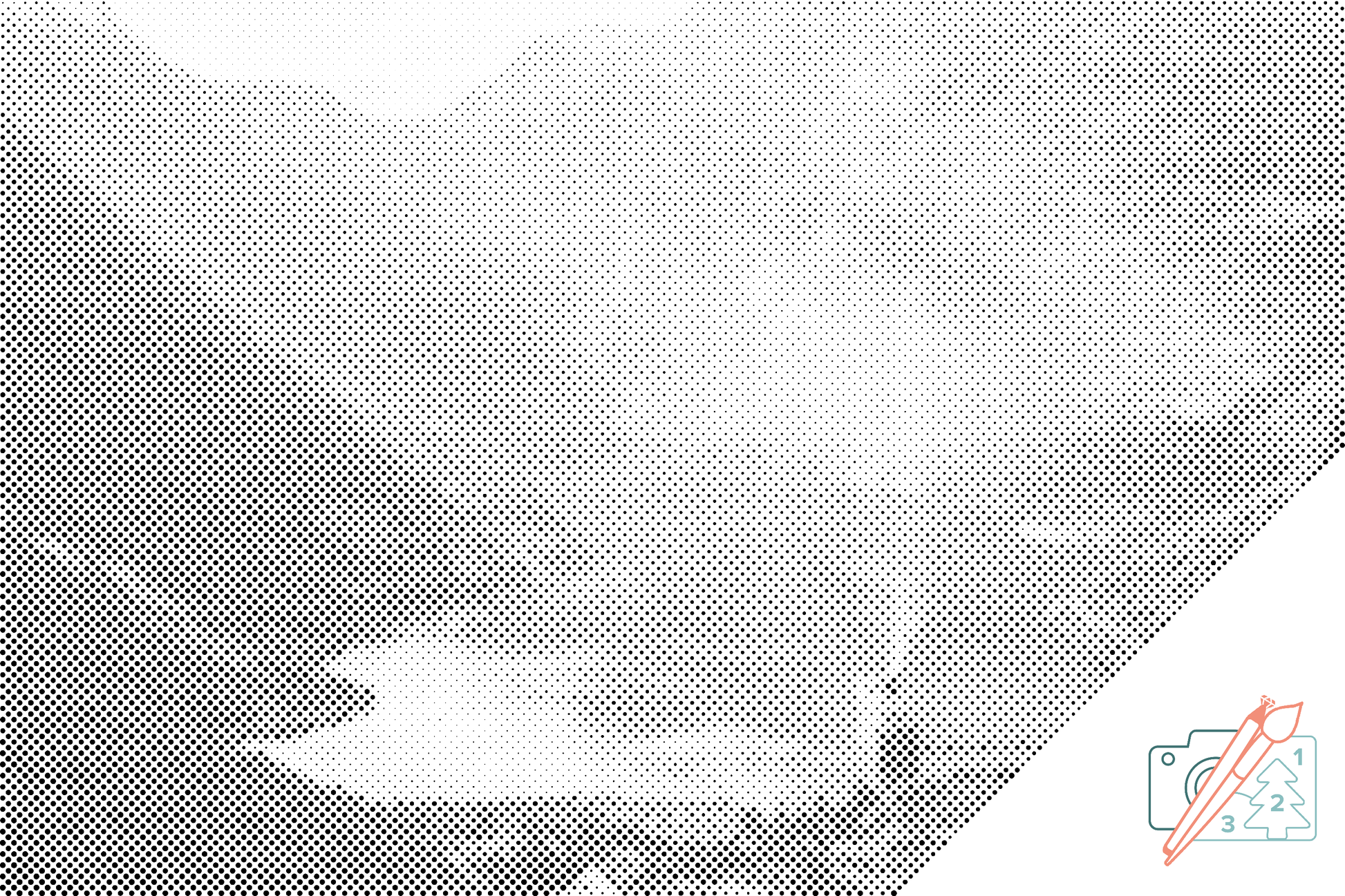 Mal-med-prikker -  Geirangerfjord, Norge