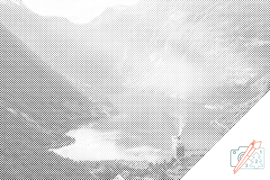 Mal-med-prikker -  Geirangerfjord, Norge