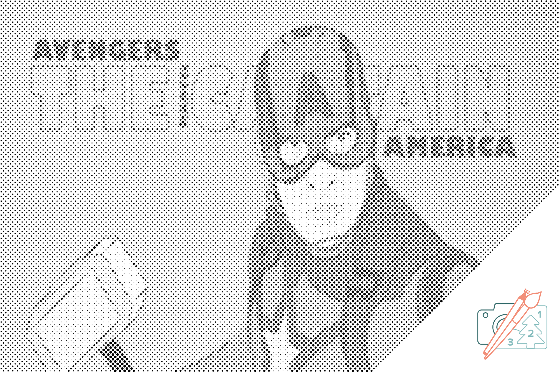 Mal-med-prikker -  Captain America 1