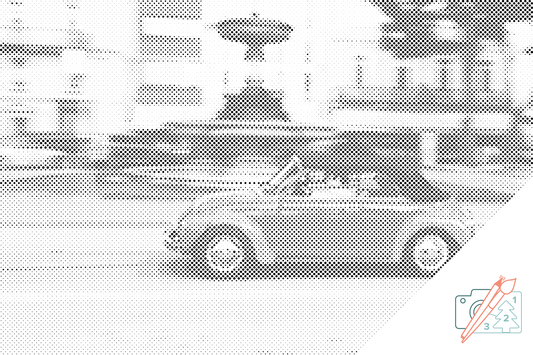 Mal-med-prikker -  Volkswagen Boble 2
