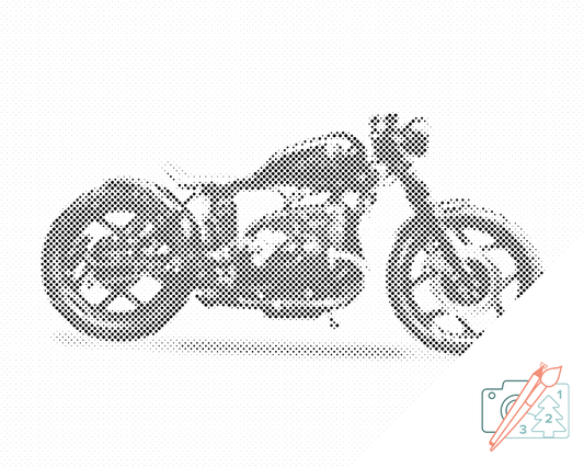 Mal-med-prikker -  BMW Motorcykel