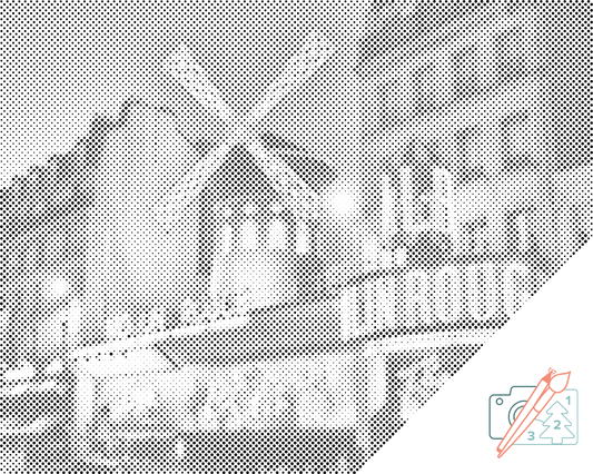 Mal-med-prikker -  Moulin Rouge