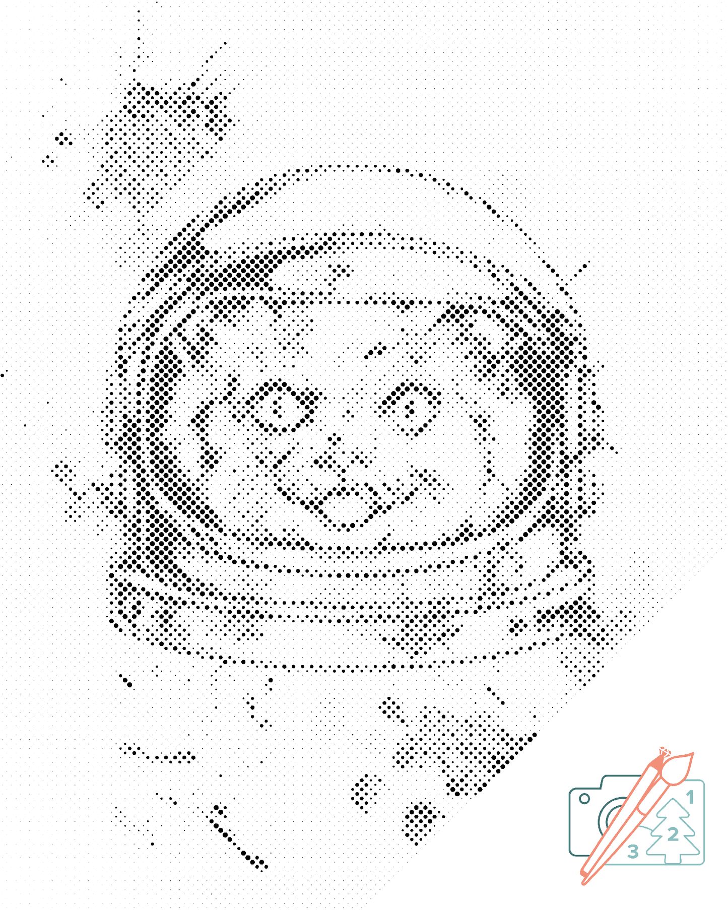 Mal-med-prikker -  NASA Cat