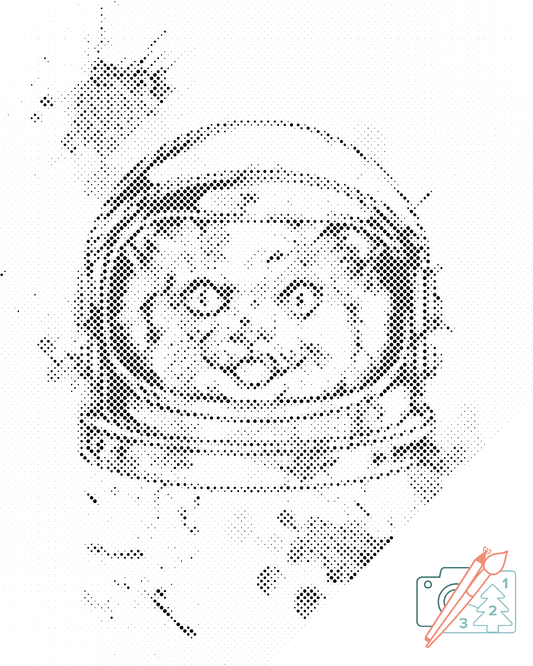 Mal-med-prikker -  NASA Cat