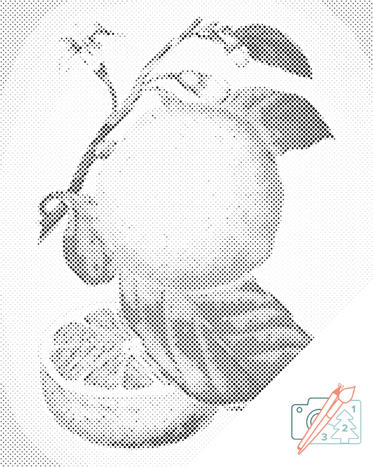 Mal-med-prikker -  Frisk citron