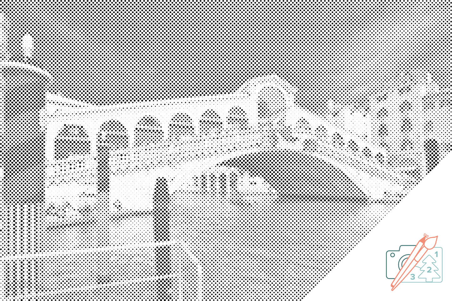 Mal-med-prikker -  Ponte de Rialte 1