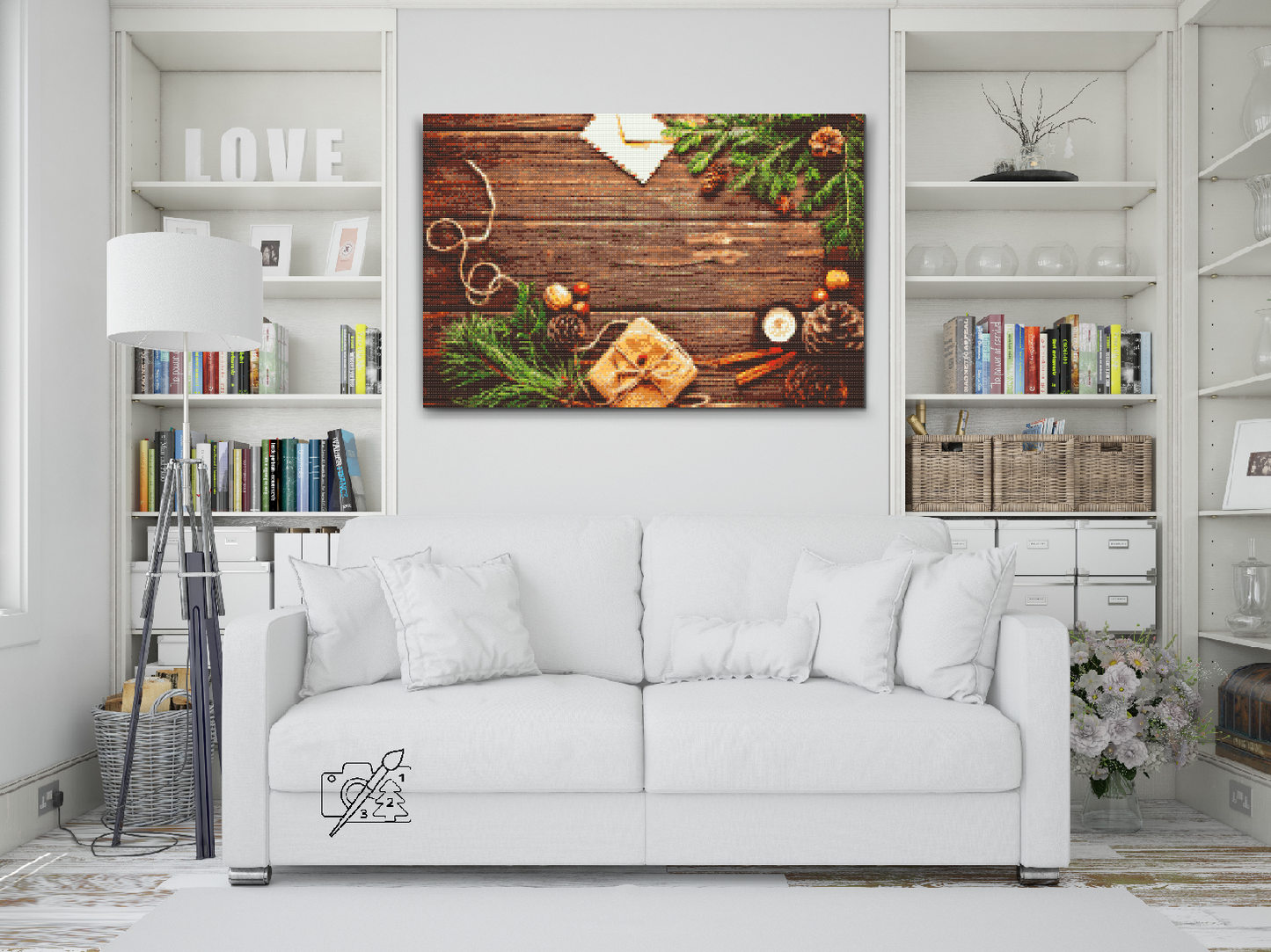 Diamond Painting - Julebaggrund