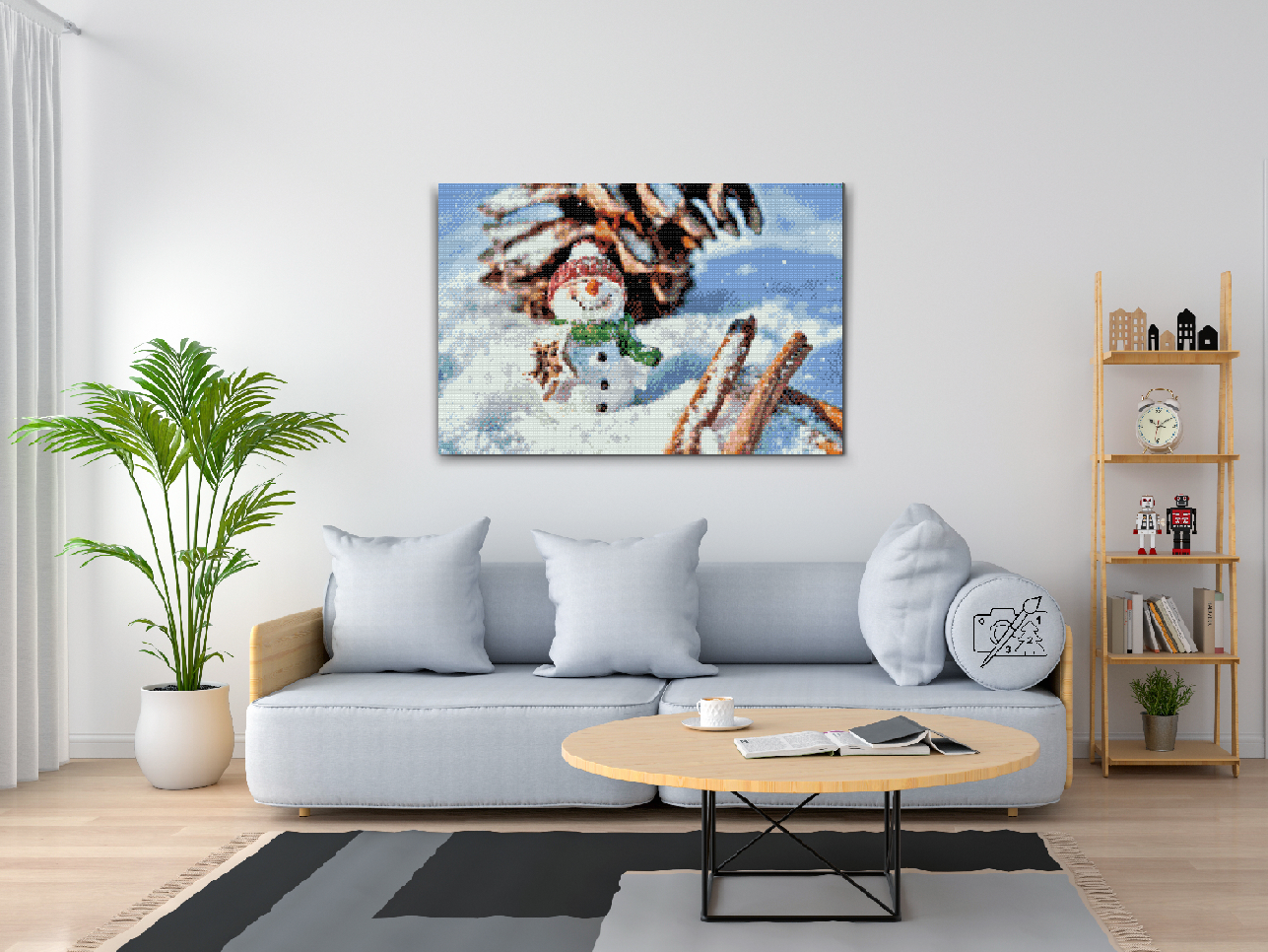 Diamond Painting - Smilende Snemand