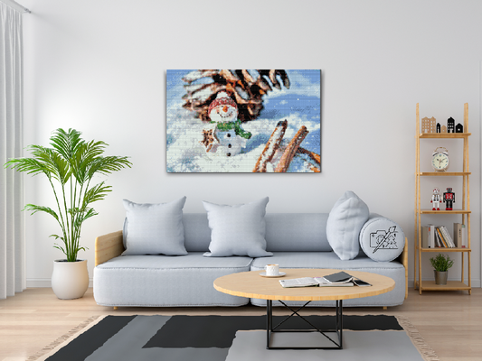 Diamond Painting - Smilende Snemand