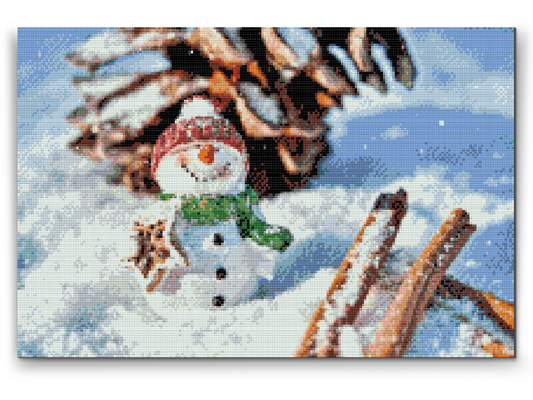 Diamond Painting - Smilende Snemand