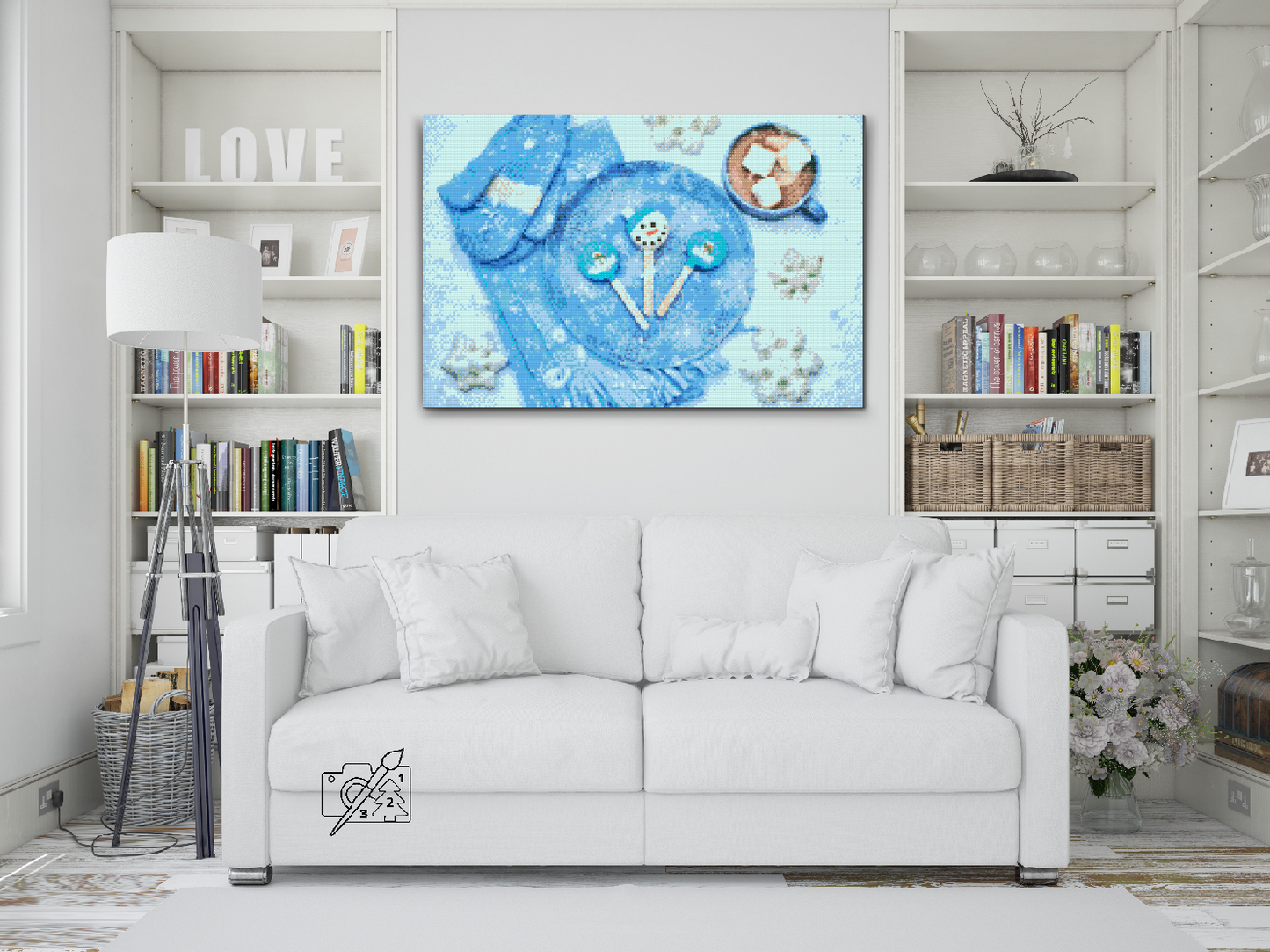 Diamond Painting - Julebaggrund 3