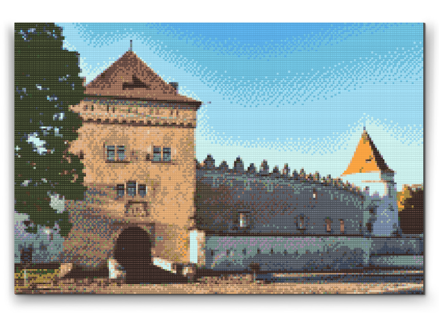 Diamond Painting - Kežmar Slot, Slovakiet