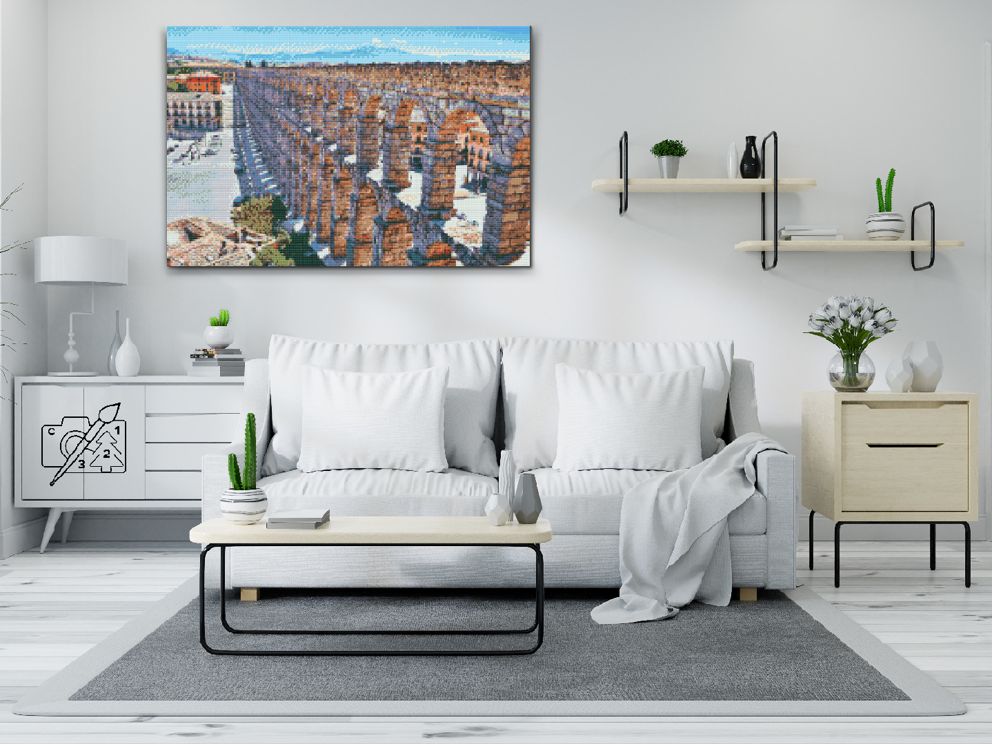 Diamond Painting - Akvædukten i Segovia, Spanien