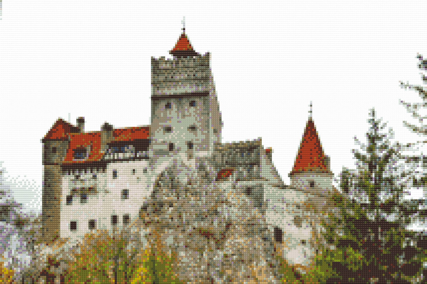 Diamond Painting - Castle Bran, Rumænien