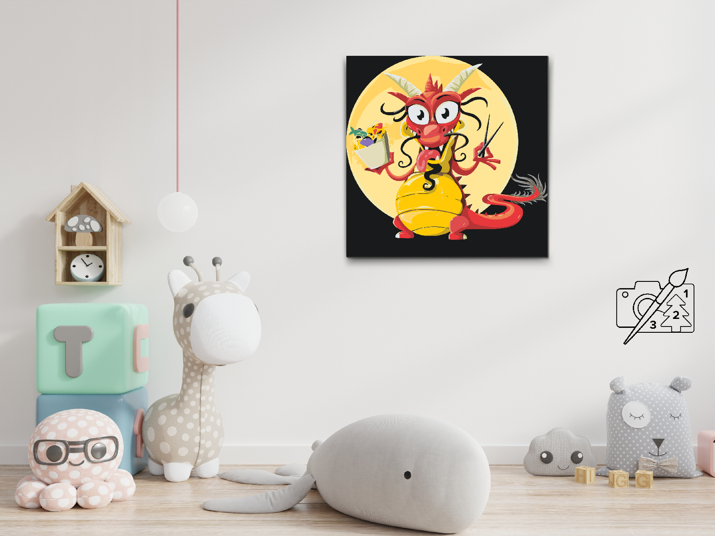 Paint by Numbers - Sulten Drage
