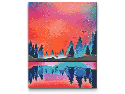 Diamond Painting - Vinterlandskab 2