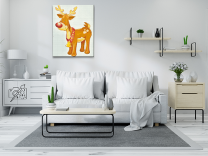 Diamond Painting - Rensdyr-Rudolf
