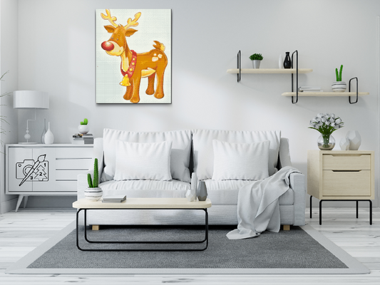 Diamond Painting - Rensdyr-Rudolf
