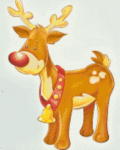 Diamond Painting - Rensdyr-Rudolf
