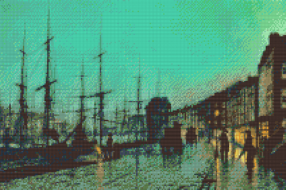 Diamond Painting - John Atkinson Grimshaw - Skibsfart på Clyde