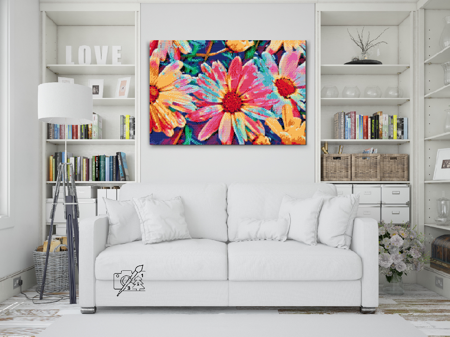 Diamond Painting - Neonblomster