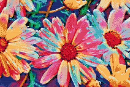 Diamond Painting - Neonblomster