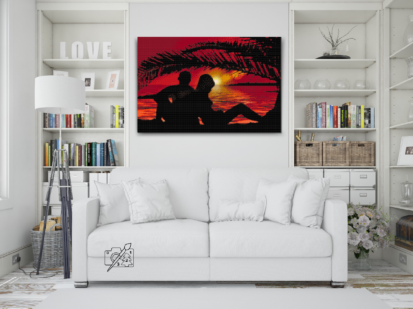 Diamond Painting - Par ved solnedgang