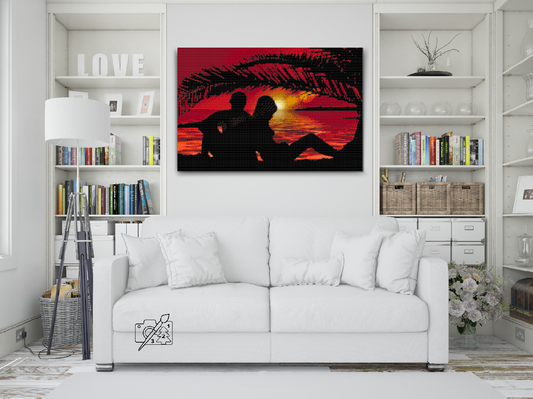 Diamond Painting - Par ved solnedgang