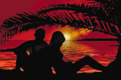 Diamond Painting - Par ved solnedgang