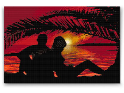 Diamond Painting - Par ved solnedgang