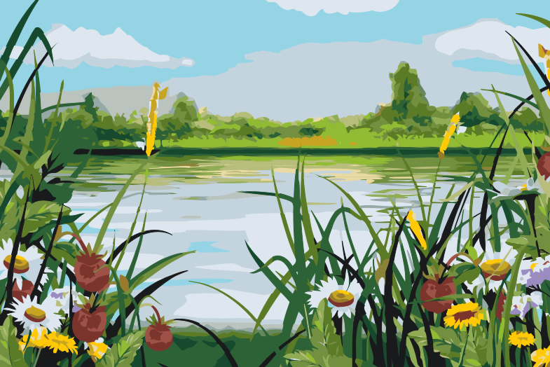 Paint by Numbers - Sommerhave
