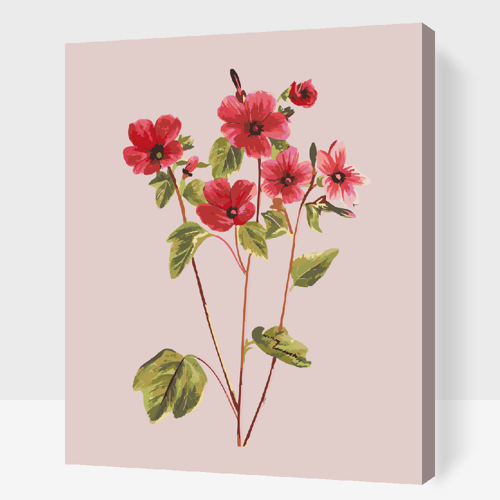 Paint by Numbers - Vintage blomster