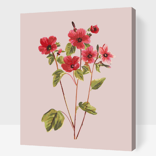 Paint by Numbers - Vintage blomster
