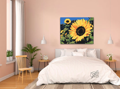 Paint by Numbers - Solsikker