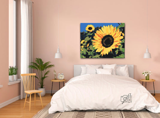 Paint by Numbers - Solsikker