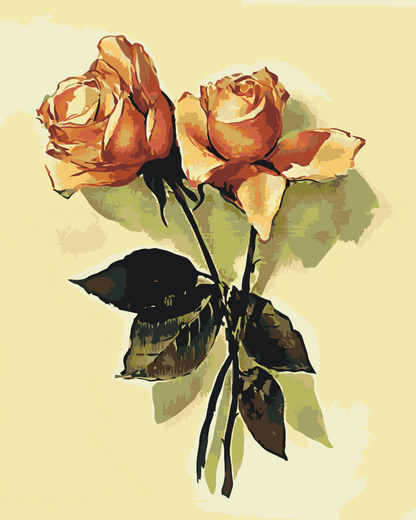 Paint by Numbers - Vintage Rose 2