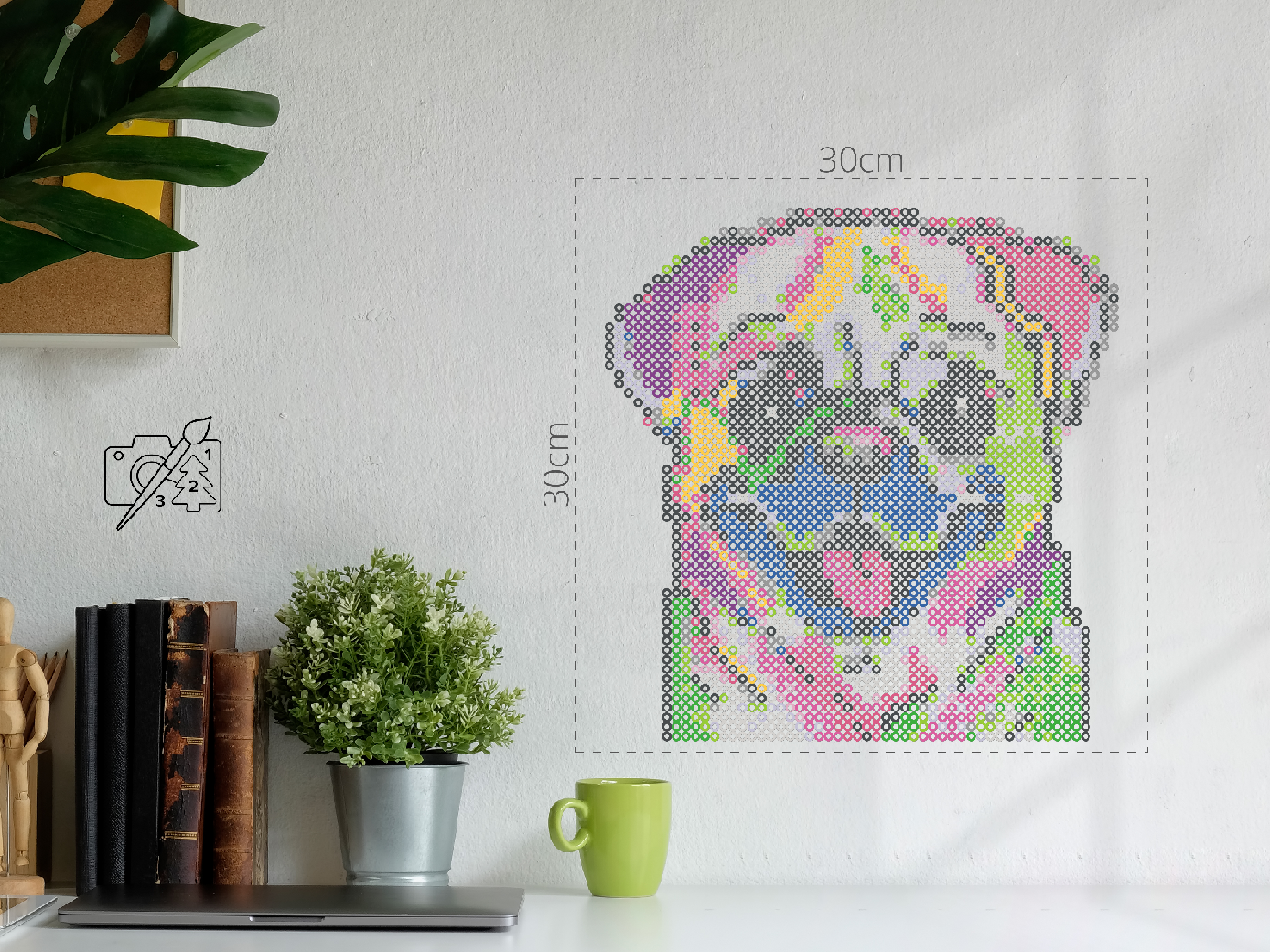 Perleplader - Farverig hund